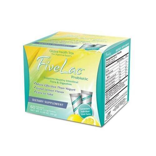 FIVELAC BOX | 60 Sachets | Probiotic for intestinal health and Candida defence