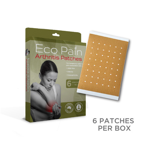 Eco Pain - Arthritis Pain Relief Patches | 1 box | 6 heat patches