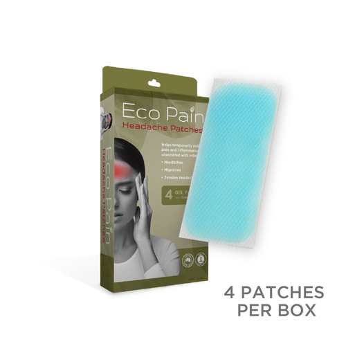 Eco Pain Headache Relief Patches | 4 boxes | 16 cooling patches